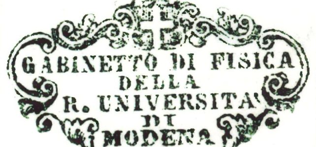 Gli studi fisici a Modena Gli studi fisici a Modena